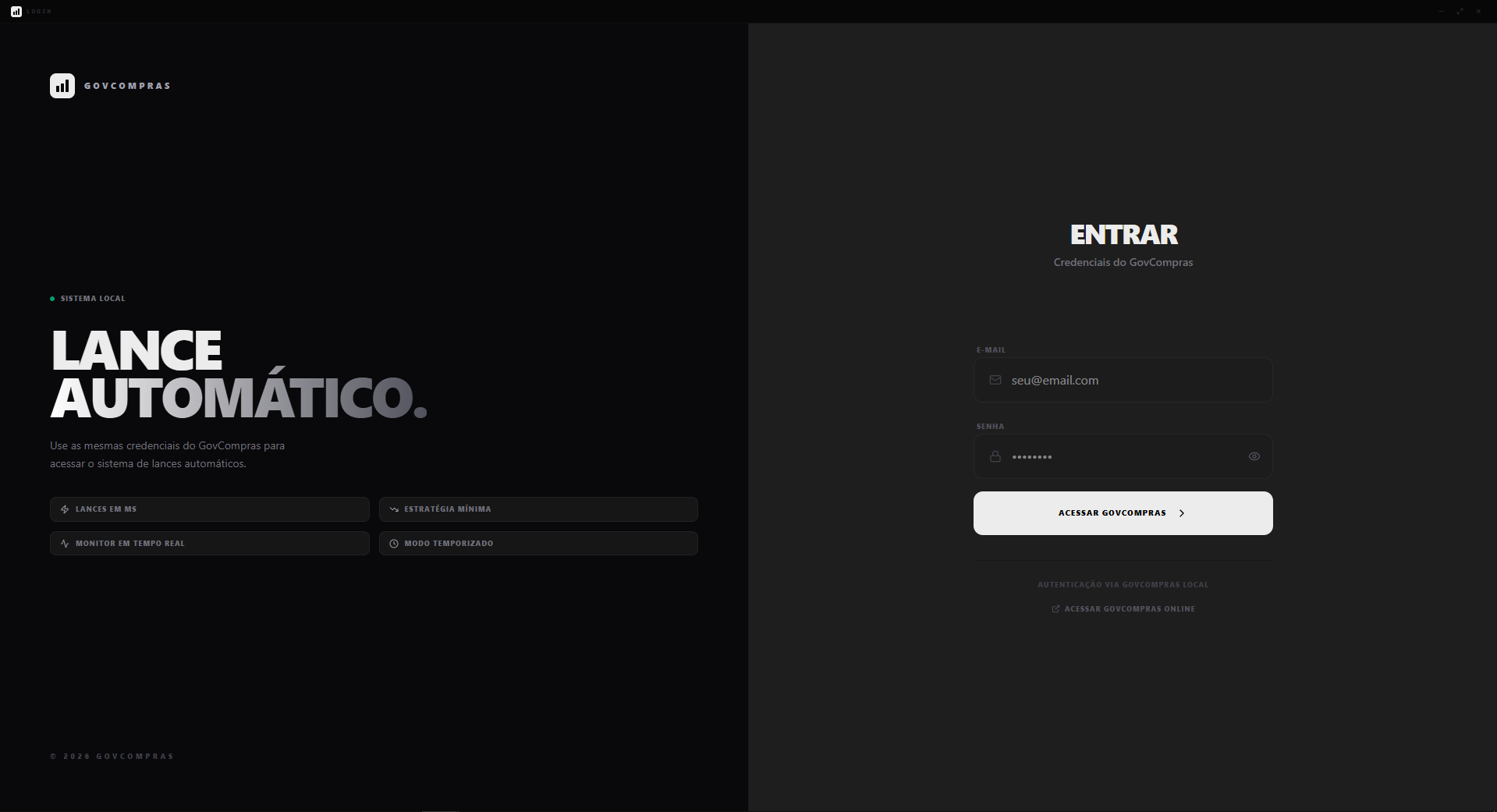LanceBot — Sistema desktop de lances automáticos em pregões eletrônicos